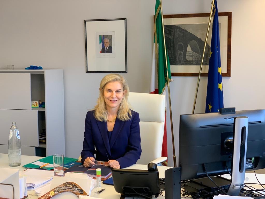 L'ambasciatrice italiana in Belgio, Elena Basile.