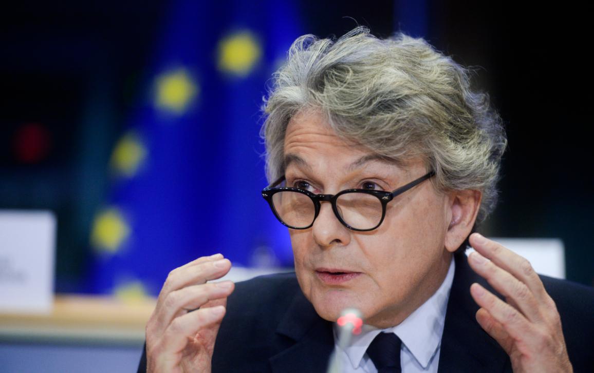 Il commissario per il Mercato interno e l’industria, Thierry Breton.[foto: Parlamento europeo]