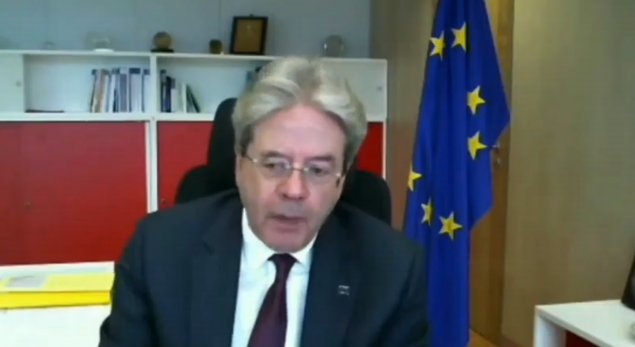 Il commissario per l'Economia, Paolo Gentiloni [Bruxelles, 11 giugno 2020]