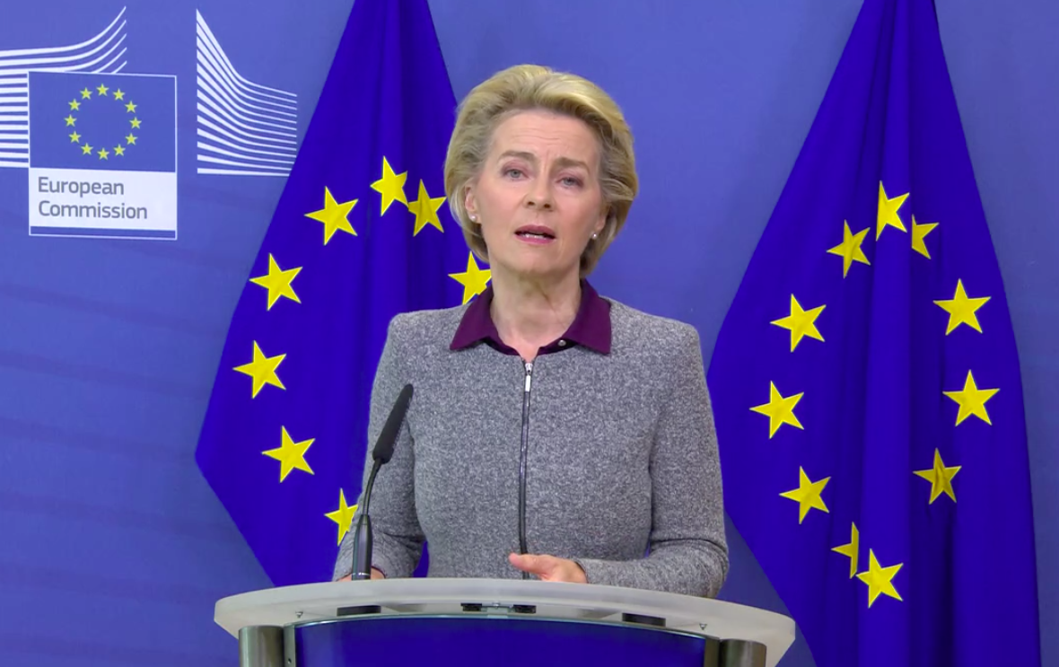 Ursula von der Leyen annuncia di aver accettato le dimissioni del commissario Phil Hogan [27 agosto 2020]