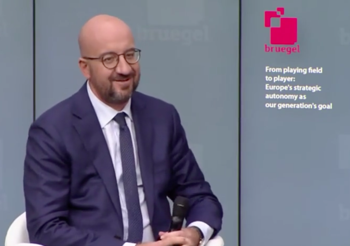 Charles Michel interviene al dibattito del Bruegel [28 settembre 2020]