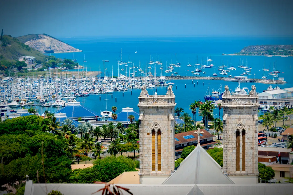 Il porto di Noumea, capitale della Nuova Caledonia.