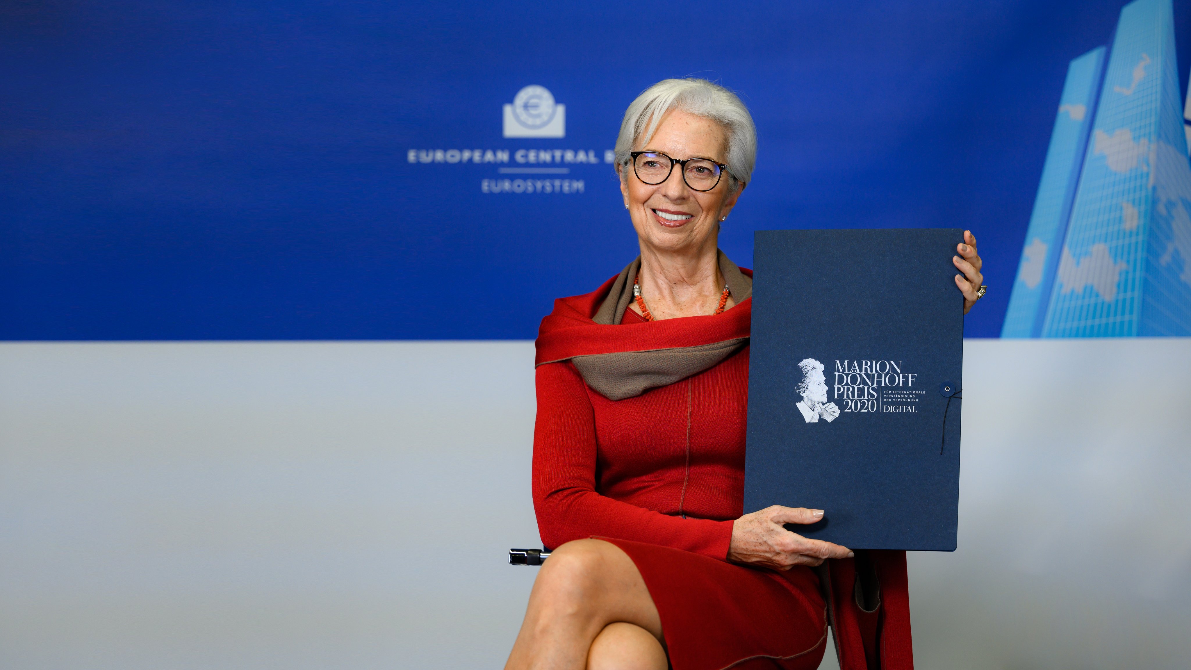 la presidente della BCE, Christine Lagarde [foto: account twitter di Christine Lagarde]