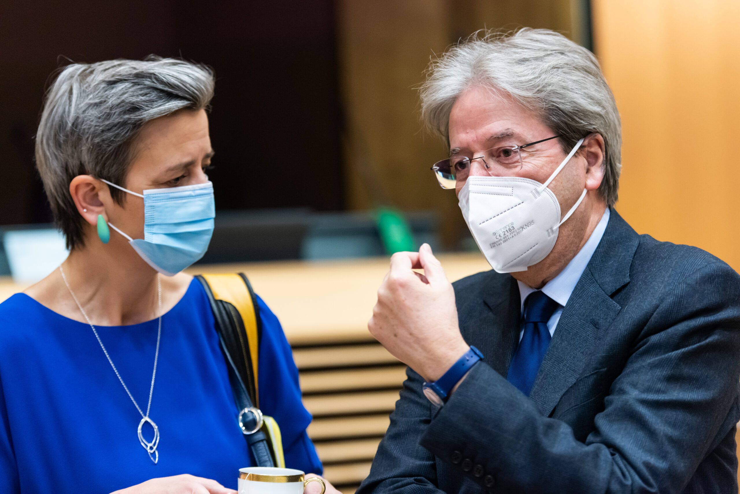 Margrethe Vestager, Paolo Gentiloni