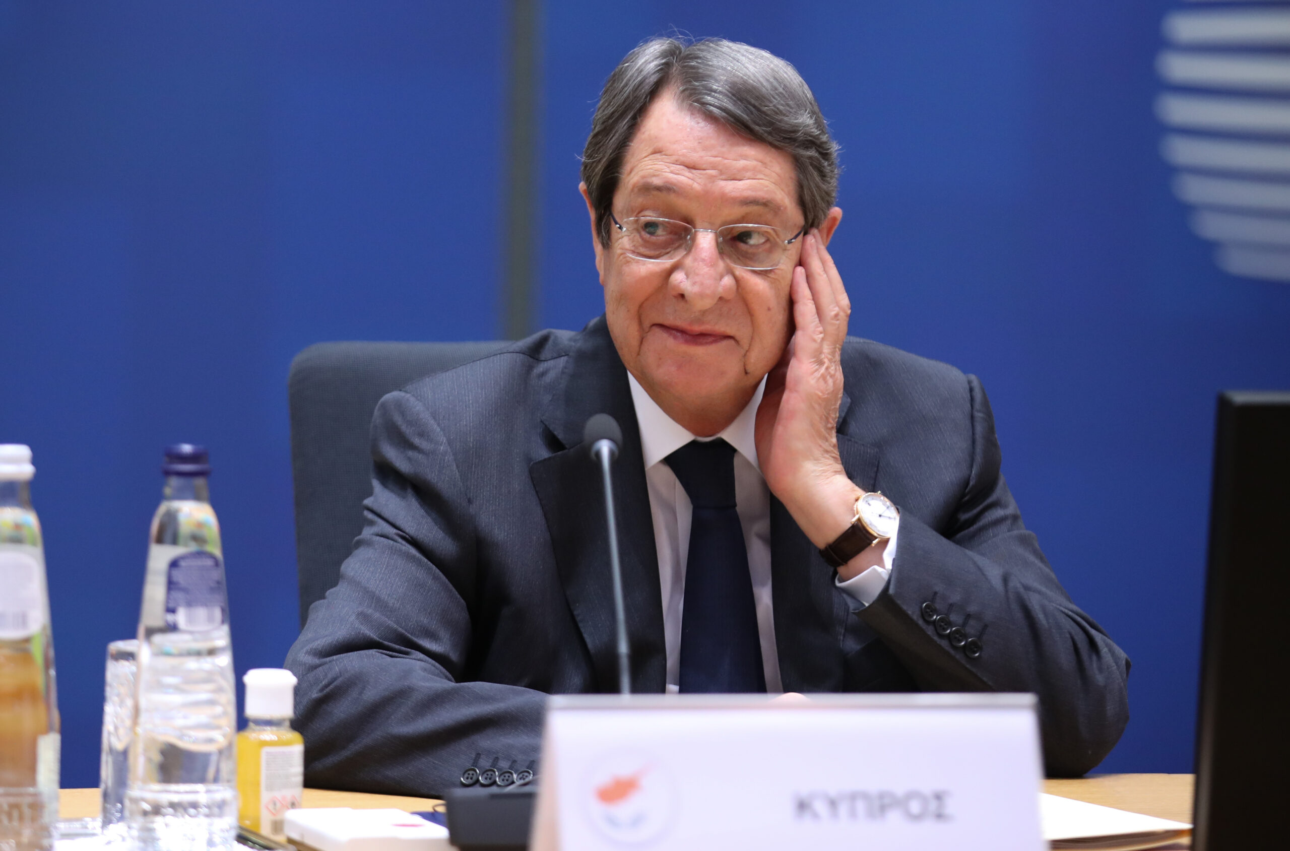 Il presidente della Repubblica di Cipro e leader del Raggruppamento Democratico (DISY), Nicos Anastasiades