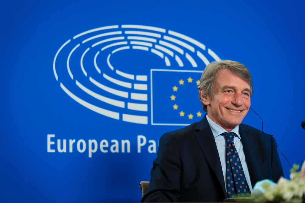 Il presidente del Parlamento europeo David Sassoli