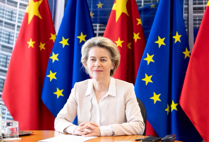 La presidente della Commissione europea Ursula von der Leyen