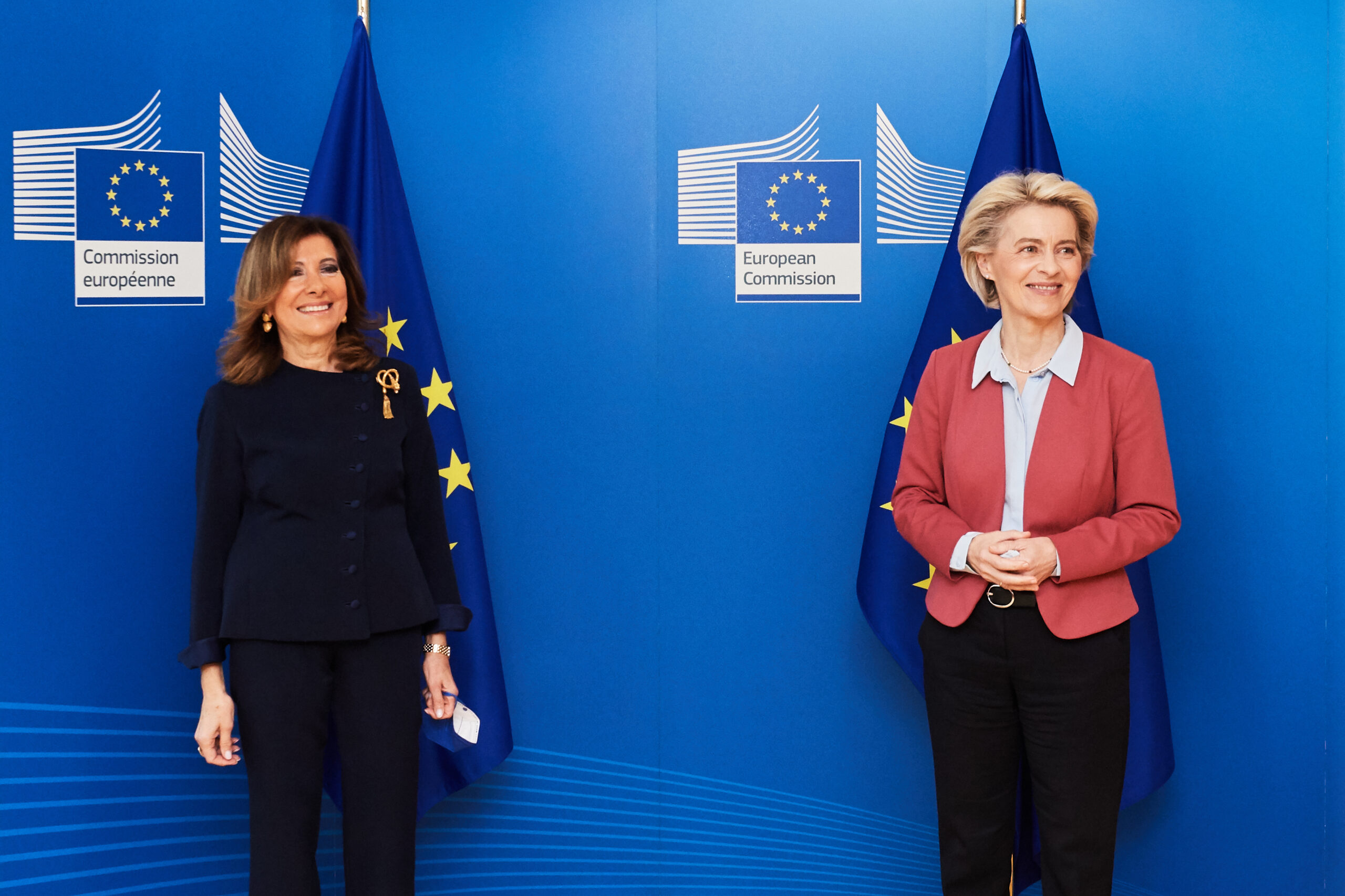 Maria Elisabetta Alberti Casellati e Ursula von der Leyen. Bruxelles, 25 ottobre 2021