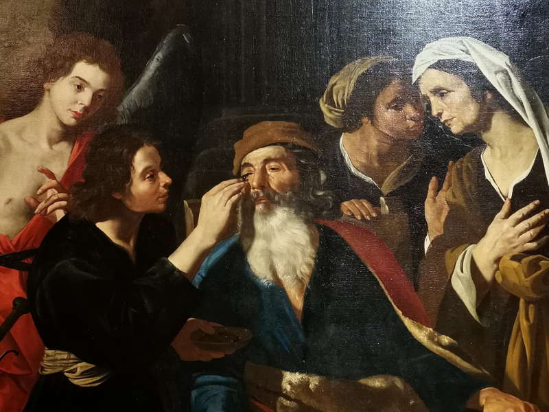 Hendrick De Somer, Tobia ridona la vista al padre (dettaglio)