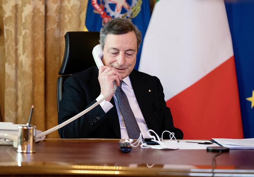 Draghi Telefono UE