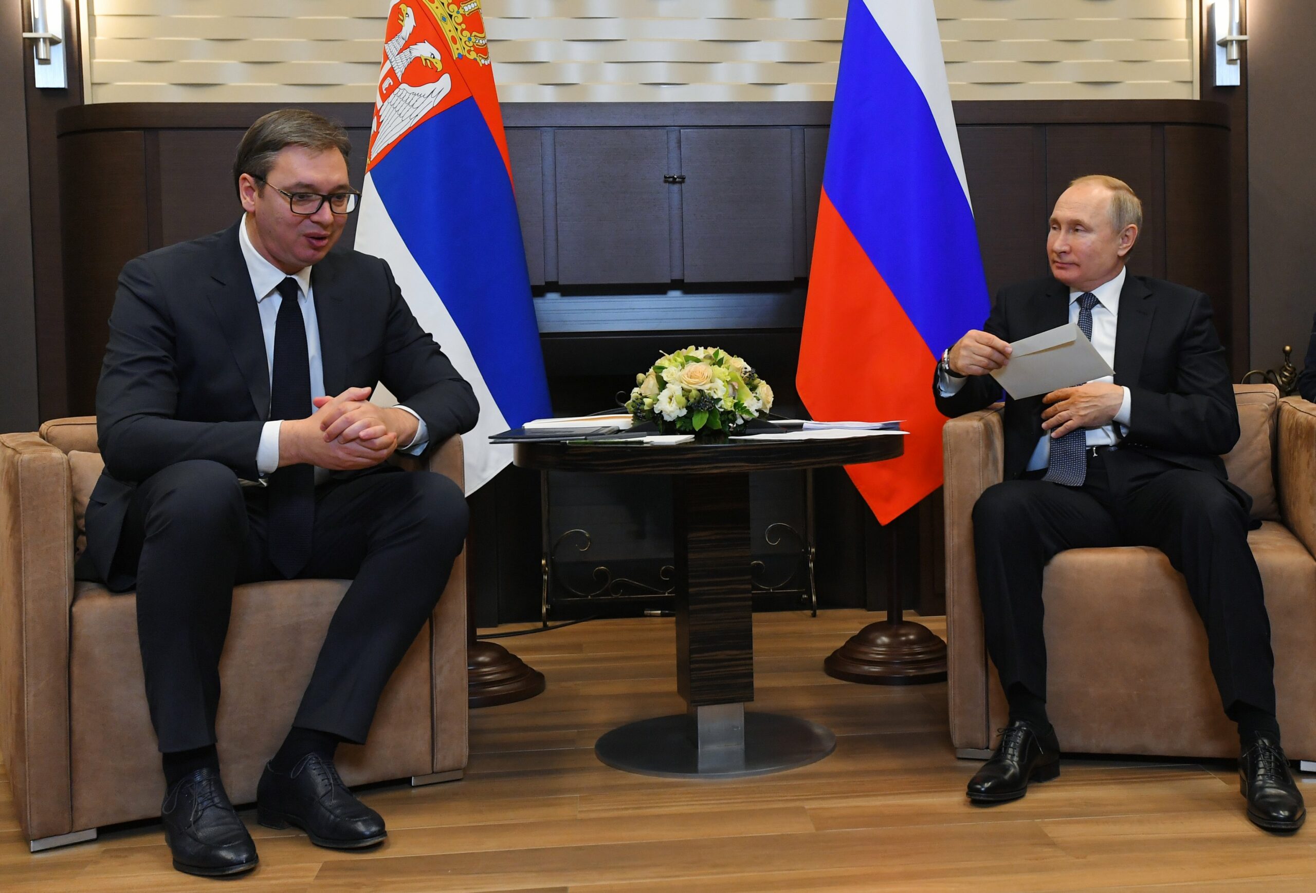 Vucic Putin Serbia Russia