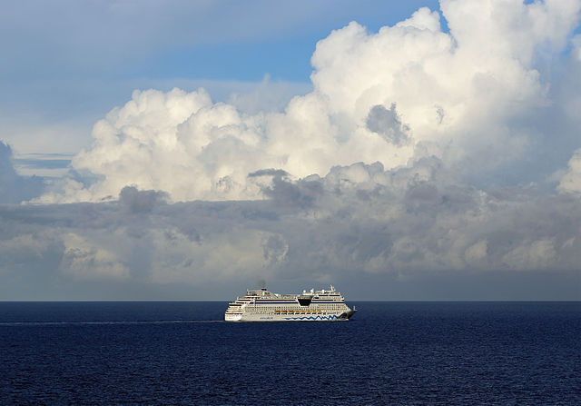 Una nave da crociera. L'UE approva lo schema italiano di aiuti da 2,2 milioni per il settore [foto: Wikimedia]