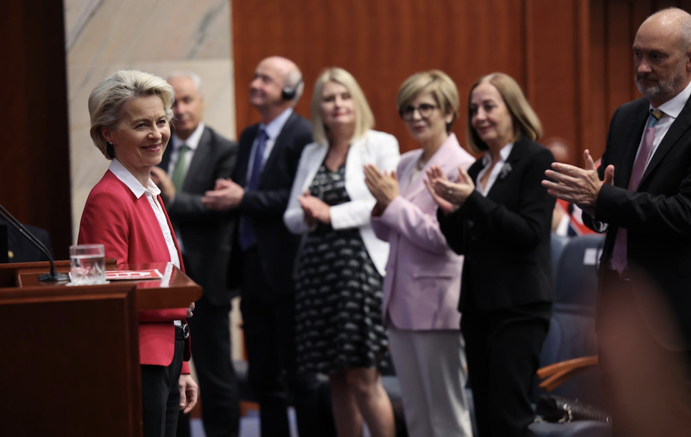 Ursula von der Leyen Macedonia del Nord