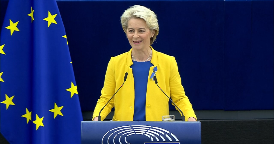 La presidente della Commissione europea, Ursula von der Leyen [Strasburgo, 14 settembre 2022]