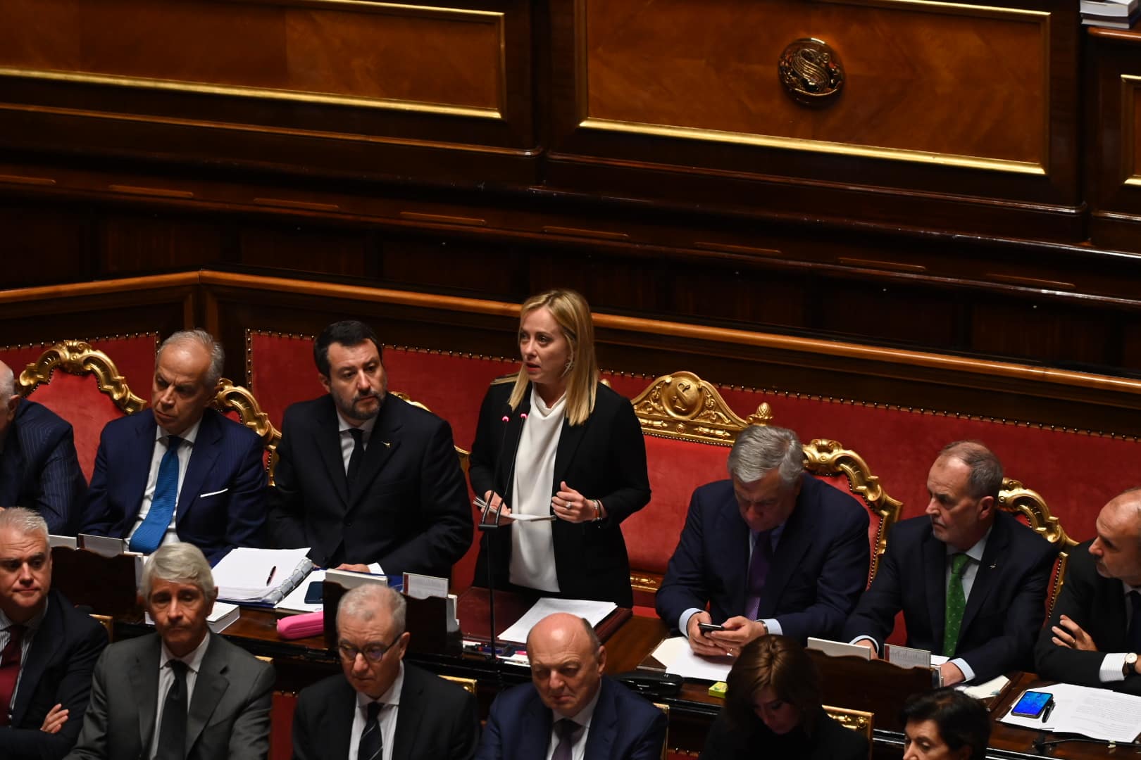 La presidente del Consiglio, Giorgia Meloni. "La Bce farà ciò che deve", avverte Lagarde