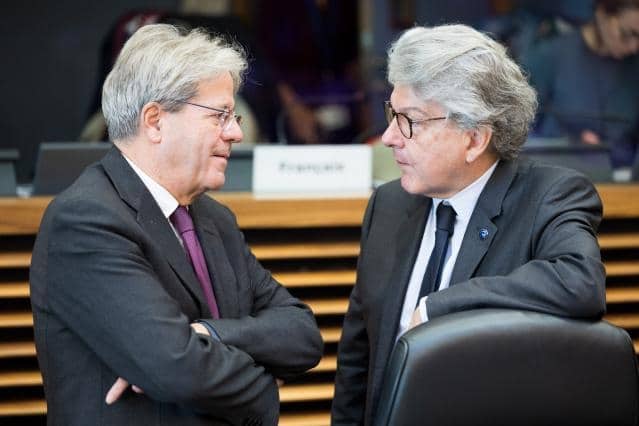 Gentiloni e Breton