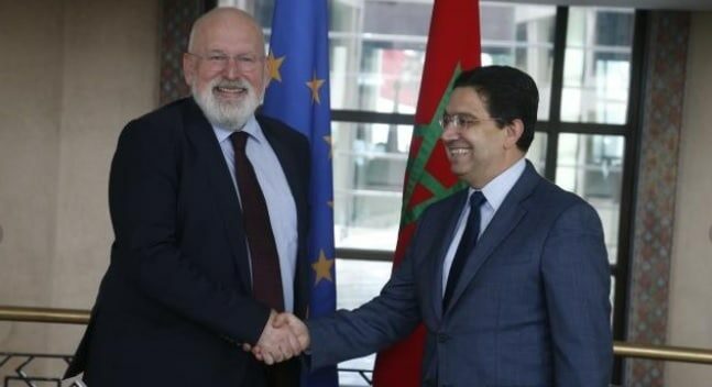 Frans Timmermans e Nasser Bourita