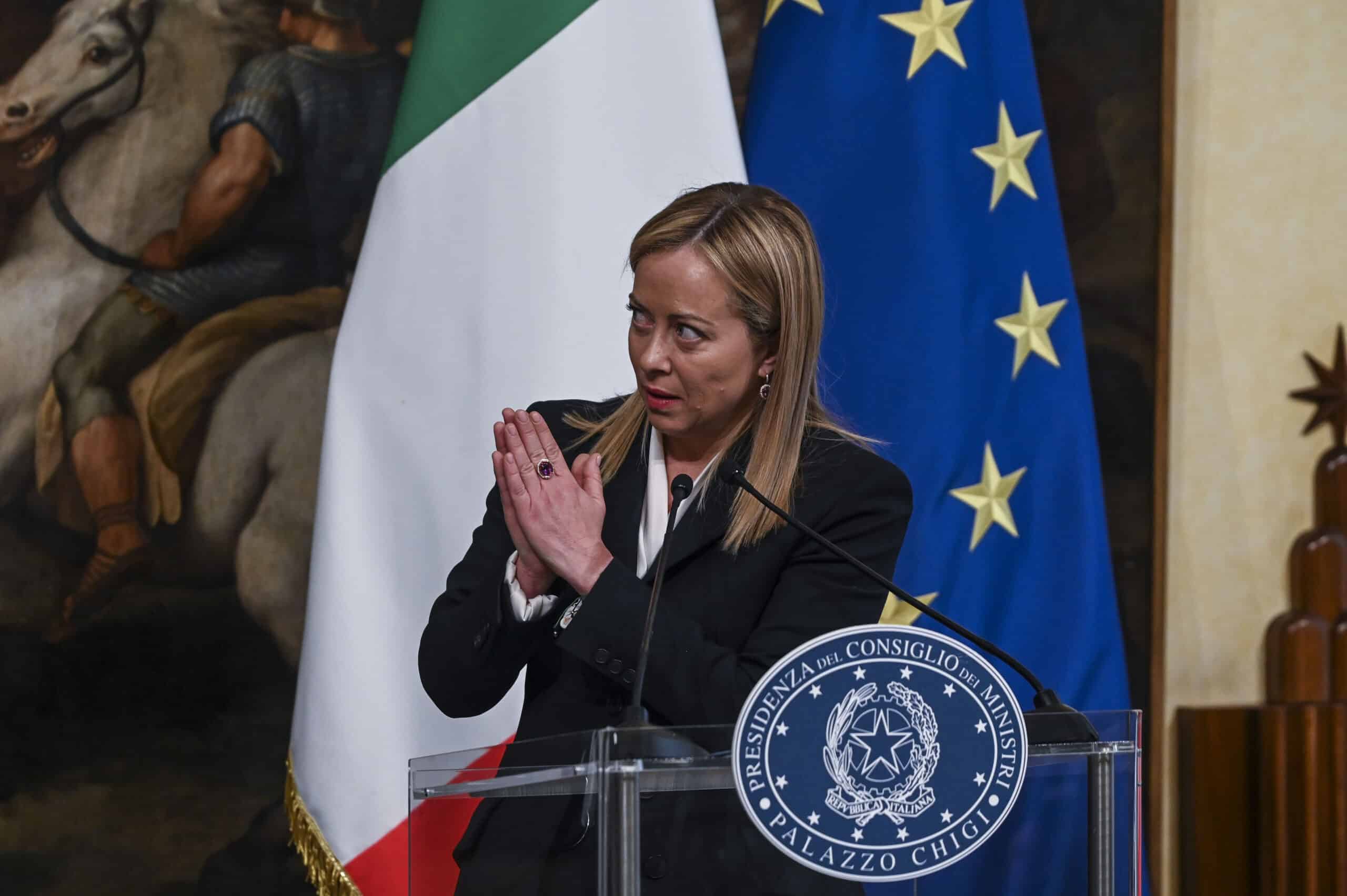 Giorgia Meloni Consiglio Ministri Contante