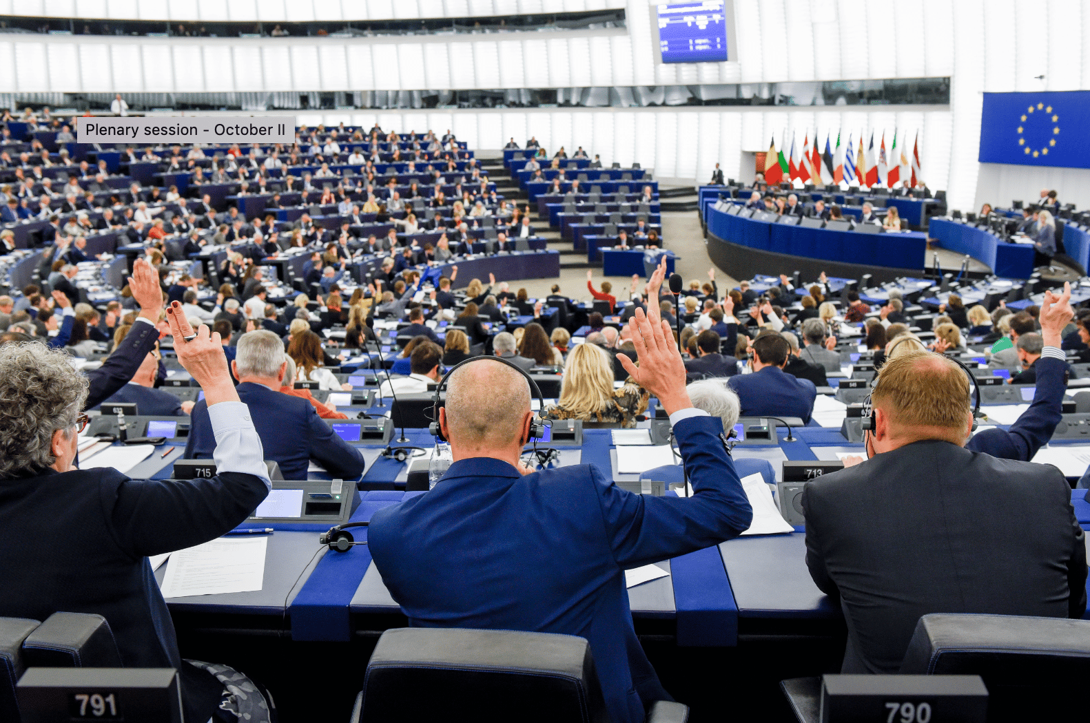 Sessione Plenaria Parlamento Ue Eurodeputati