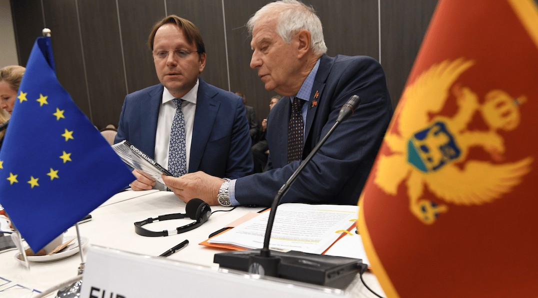 Montenegro Ue Borrell Varhelyi