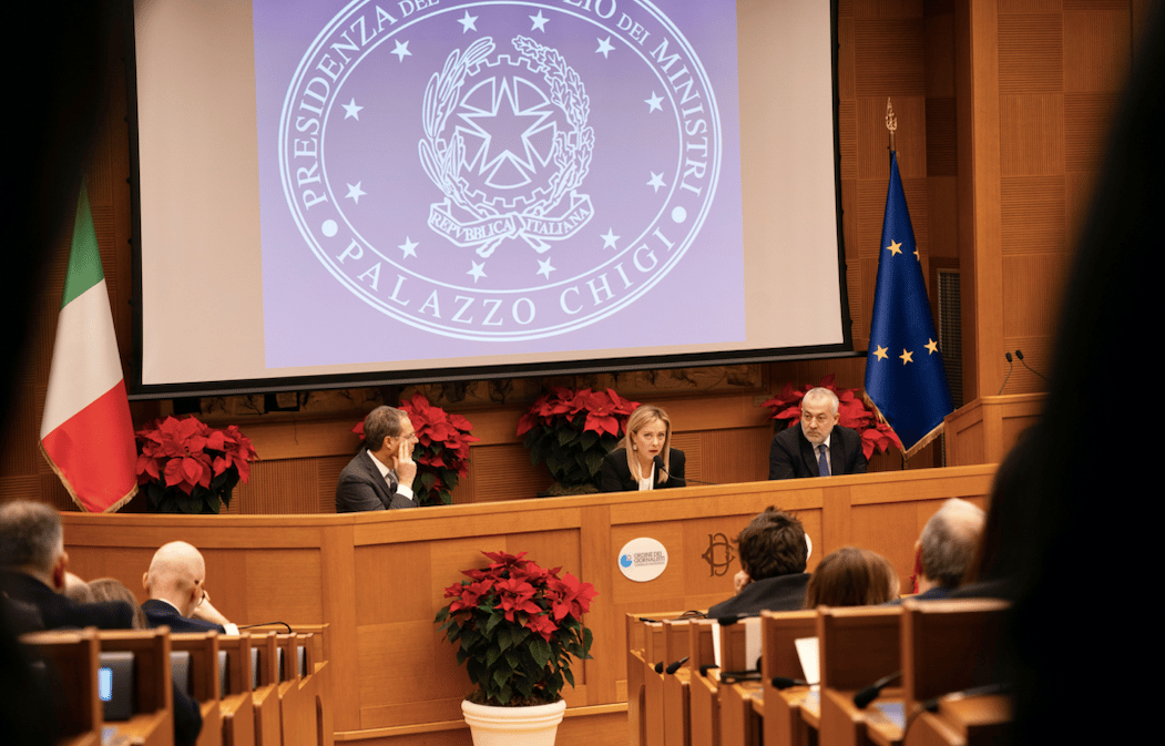 Conferenza stampa Meloni