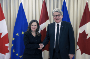 Thierry Breton Chrystia Freeland Ue Canada