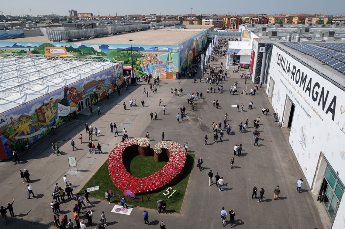 Uno scorcio sugli spazi espositivi di VeronaFiere dedicati a Vinitaly