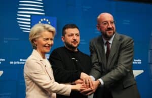 Zelensky Macron von der Leyen