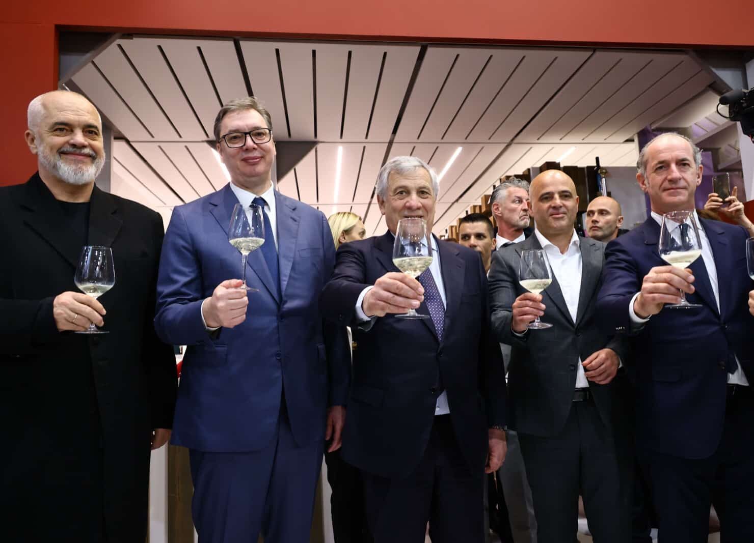 Balcani Italia Vinitaly Rama Kovacevski Vucic Tajani