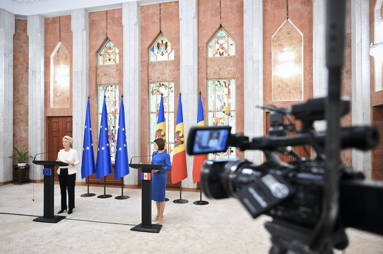 Roaming von der Leyen Sandu Moldova