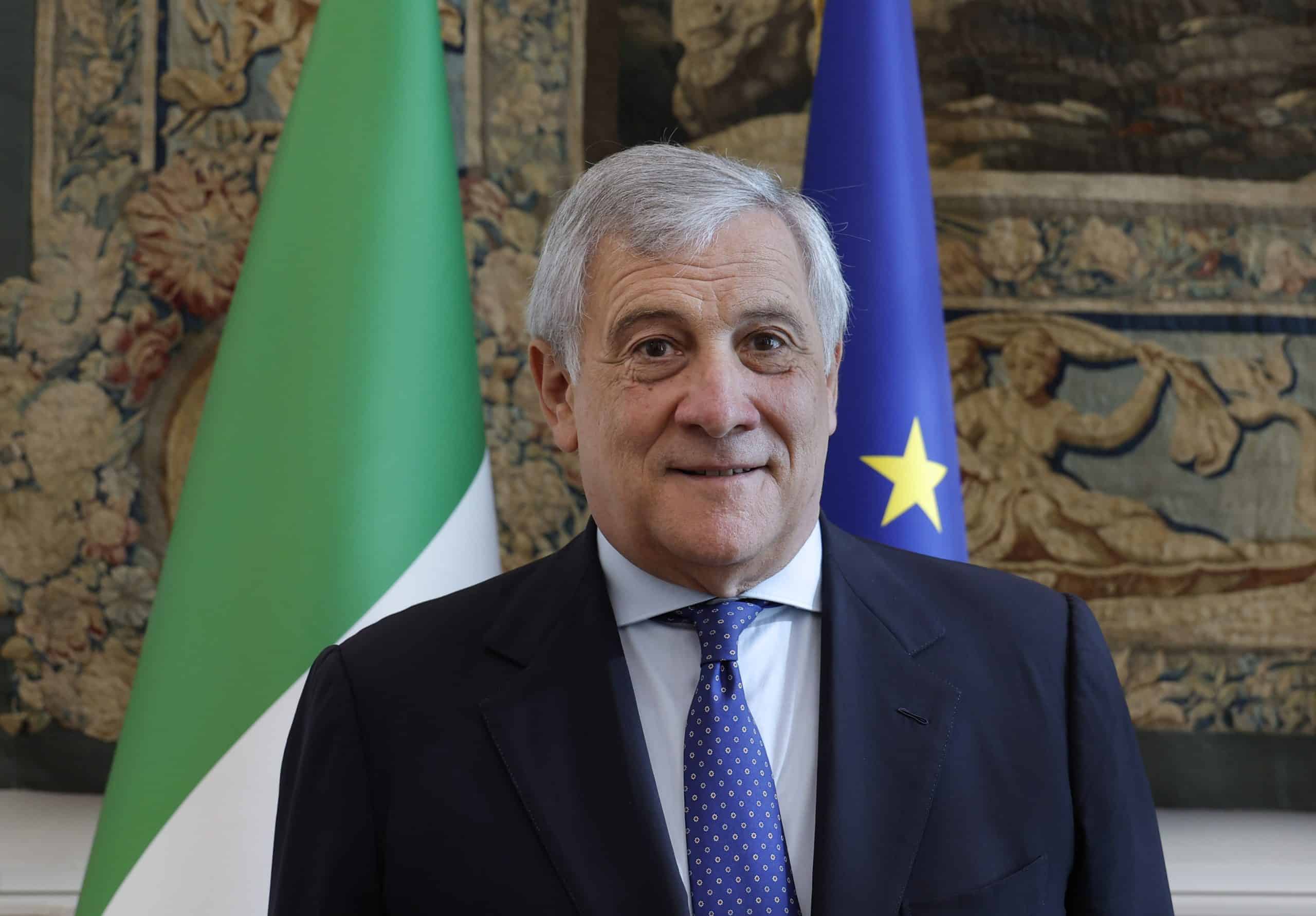 Il ministro degli Esteri, Antonio Tajani