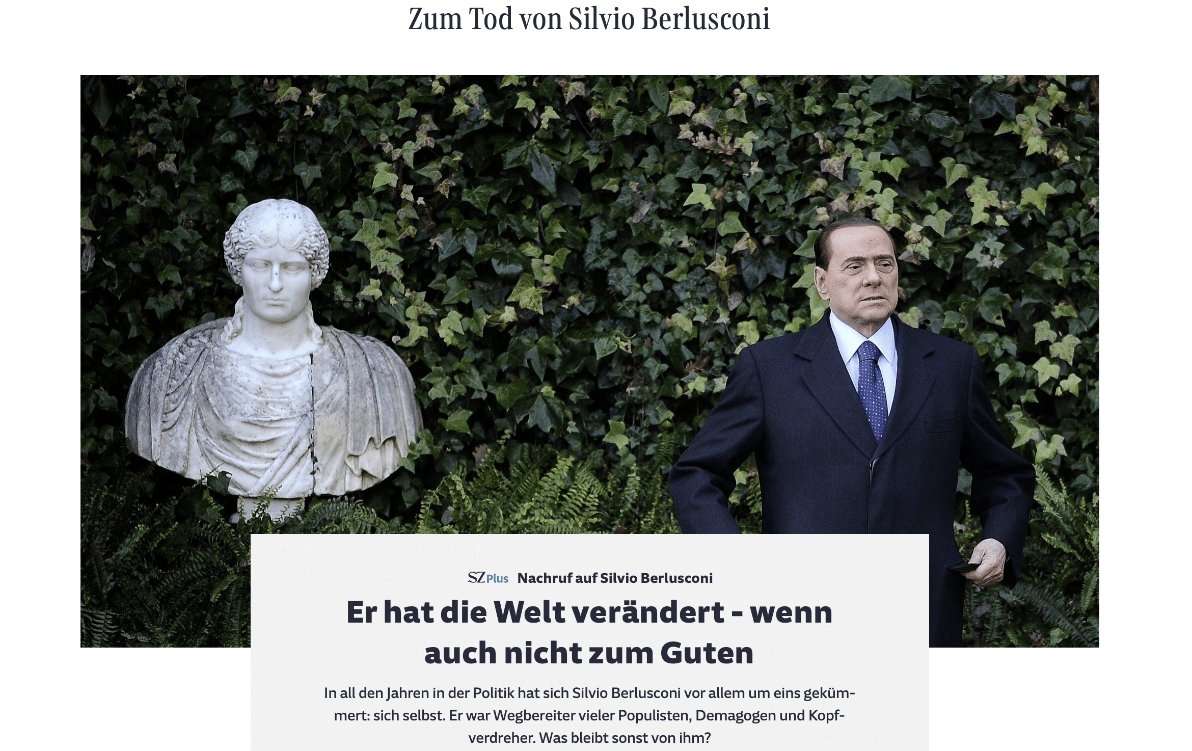 Berlusconi Suddeutsche Zeitung