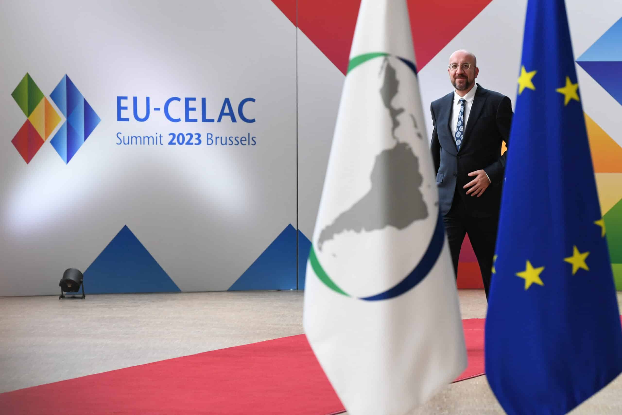 Il presidente del Consiglio europeo, Charles Michel, in occasione del summit Ue-Cela