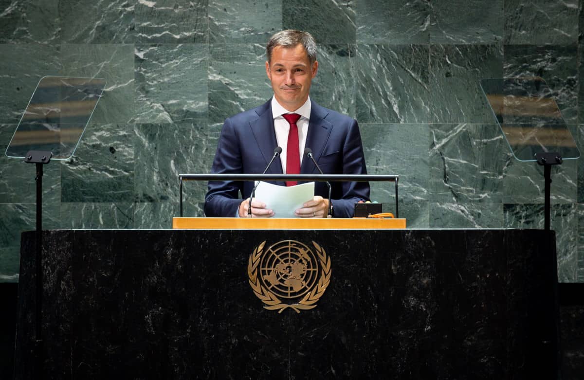 Alexander De Croo all'Onu