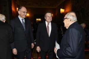 Mario Draghi Enrico Letta 