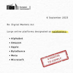 Digital Markets Act Gatekeeper