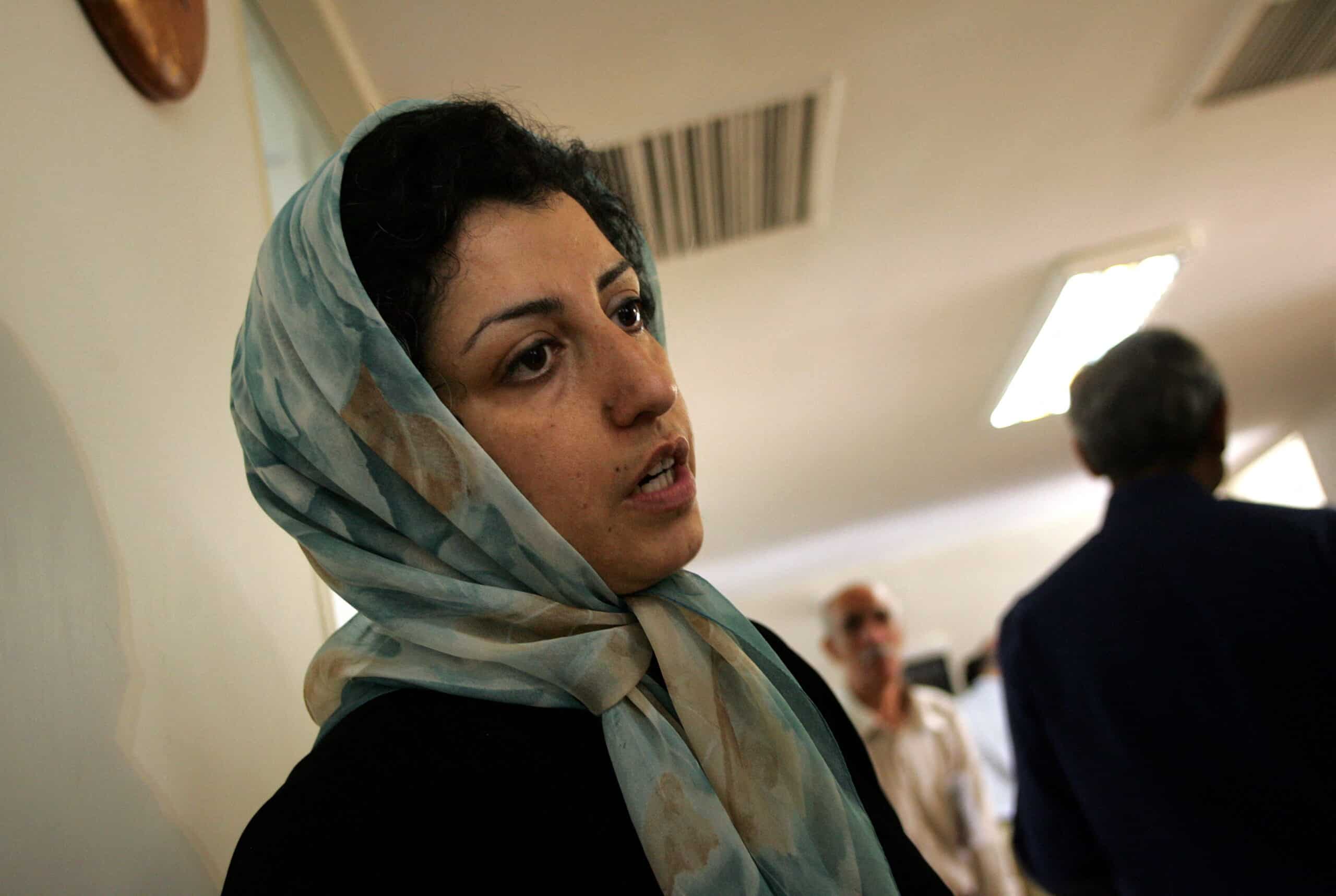 Narges Mohammadi, vincitrice del premio Nobel per la pace 2023. Fonte: Afp