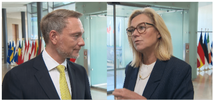 I ministri delle Finanze di Germania e Paesi Bassi, Christian Lindner e Sigrid Kaag. Entrambi chiedono il taglio del debito