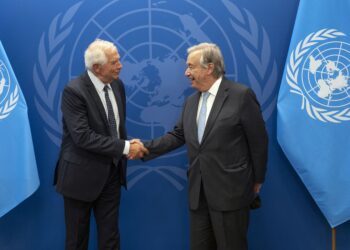 Josep Borrell e Antonio Guterres cessate il fuoco