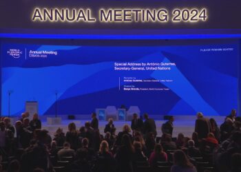 Un momento dell'edizione 2024 del World Economic Forum di Davos