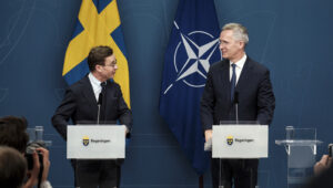 Ulf Kristersson Jens Stoltenberg Svezia Nato