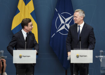 Ulf Kristersson Jens Stoltenberg Svezia Nato