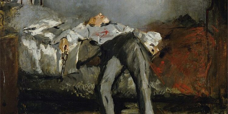 Édouard_Manet, "Il suicida" (1877) [foto: Wikimedia Commons]