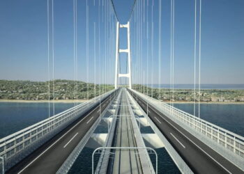 Ponte sullo Stretto rendering