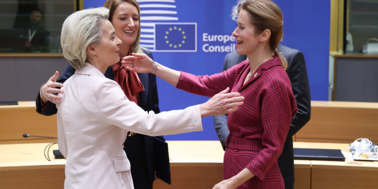 Kallas Metsola von der Leyen Istituzioni Ue