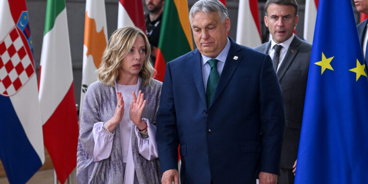 Giorgia Meloni Viktor Orbán Destra Europea