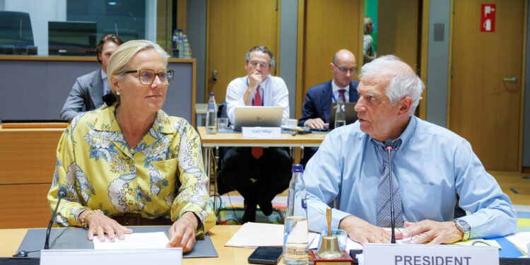 Un momento della riunione informale del consiglio Affari esteri [Bruxelles, 29 agosto 2024. Foto: European Council]