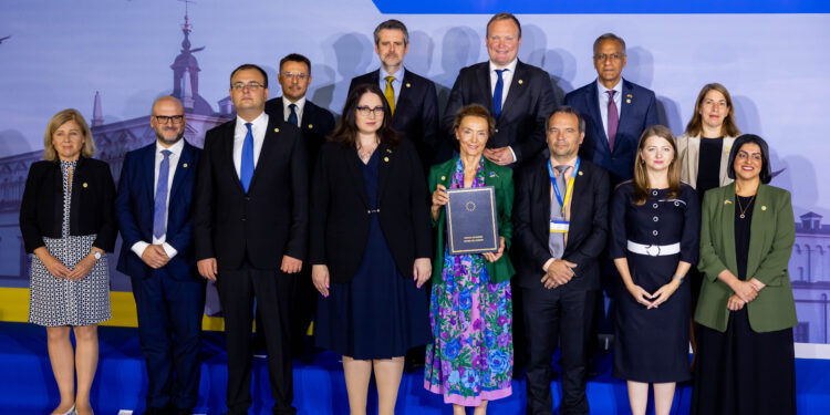 Foto di gruppo al Consiglio d'Europa, 5/09/24