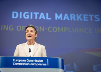 La commissaria europea alla Concorrenza, Margrethe Vestager (foto: Xavier Lejeune via Imagoeconomica)