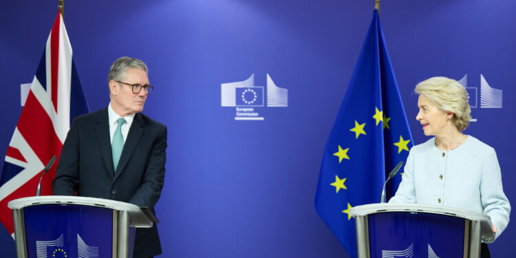 Keir Starmer and Ursula von der Leyen